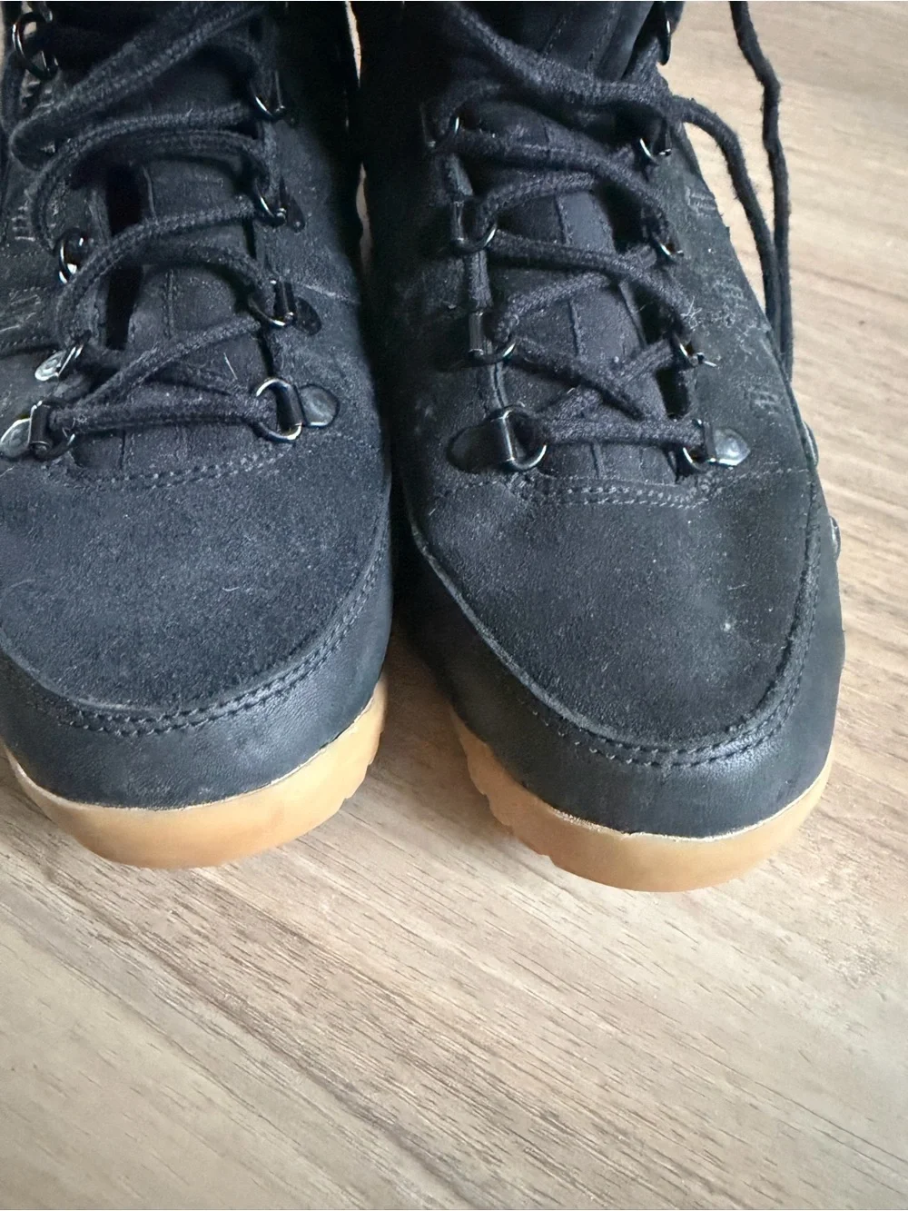 Nike Black and Gum High-Top Basketball Shoes